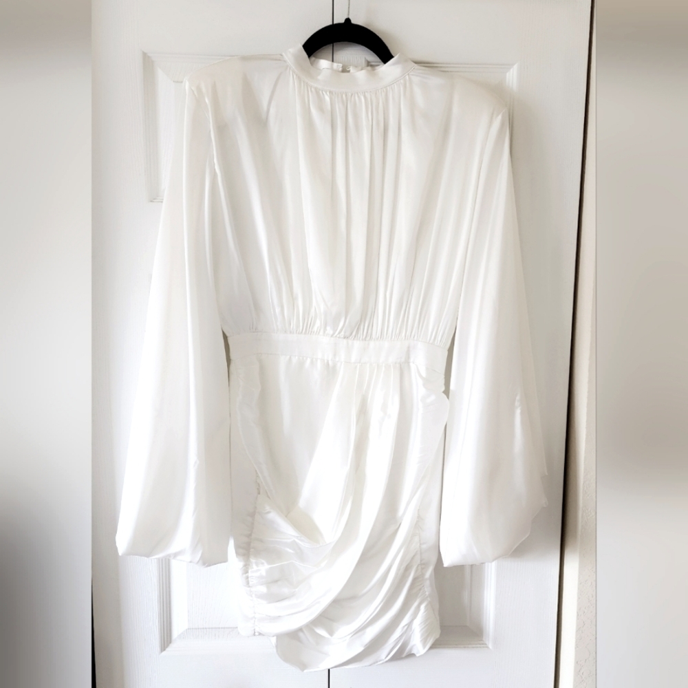 White Satin dress